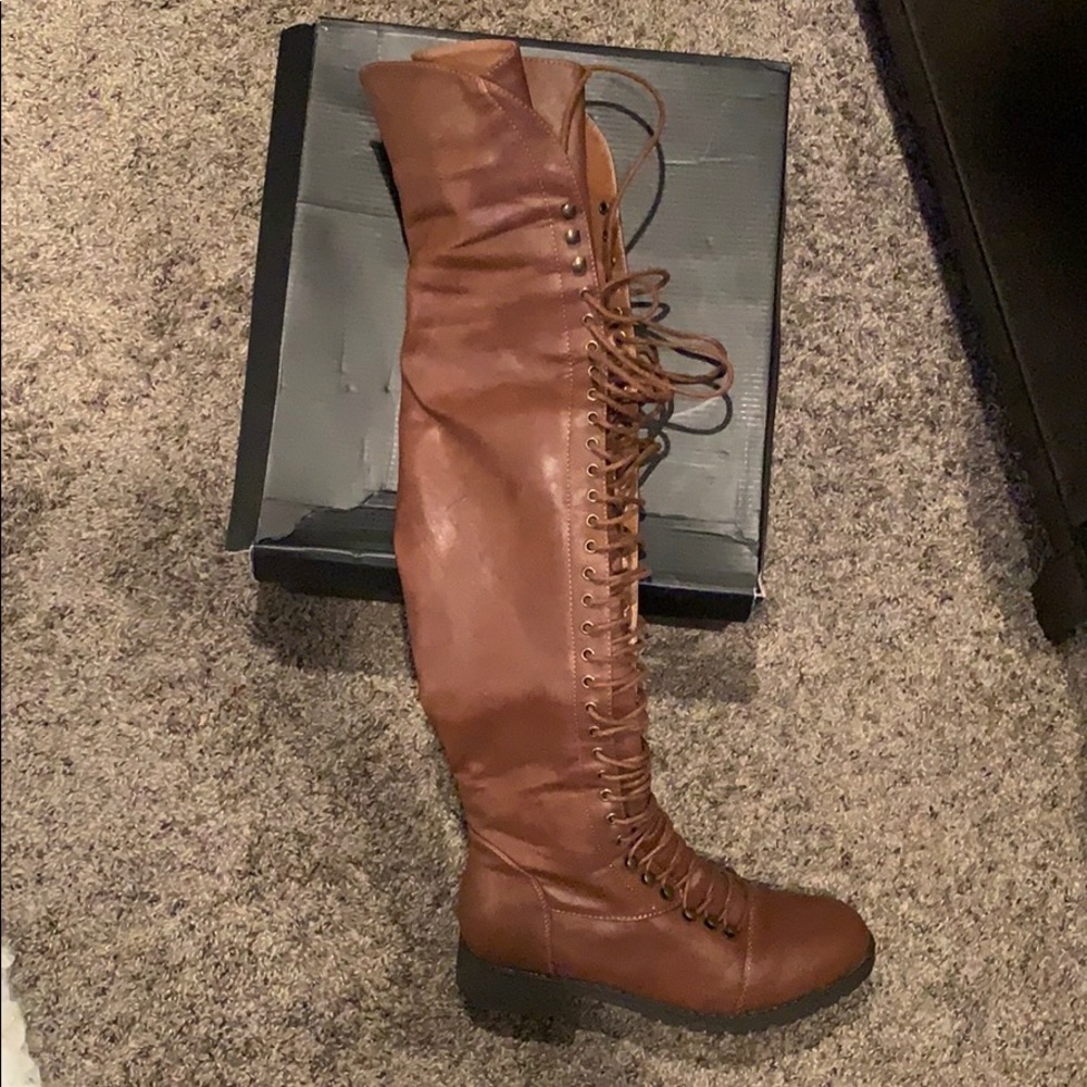 Over The Knee Combat Boots